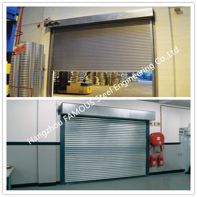 Profiles de extrusión de aluminio Puerta de rodillos con capacidad de fuego Puerta de elevación con aberturas eléctricas