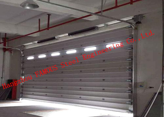 Superficie de PVC de puerta eléctrica de acero de alta velocidad para centro de logística