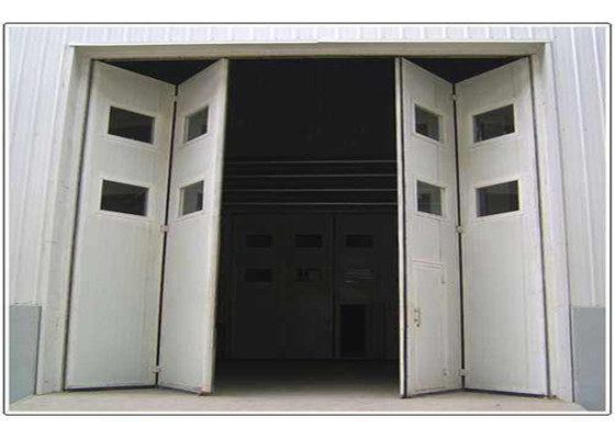 Cuadro de aleación de aluminio Pista superior Puertas de acordeón industrial para hangar de aeronaves