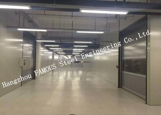 Puertas de garaje industriales automáticas de acero elevación de persiana de rodillo Puerta de PVC superficie