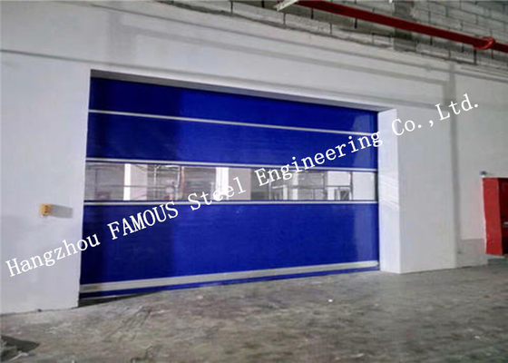 Puertas de garaje industriales automáticas de acero elevación de persiana de rodillo Puerta de PVC superficie