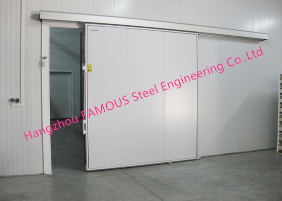 Puertas correderas con motor integrado, bipartición, puertas correderas industriales horizontales accionadas por energía