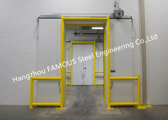 Puertas correderas con motor integrado, bipartición, puertas correderas industriales horizontales accionadas por energía