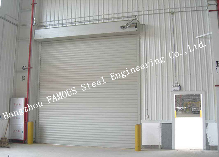 Puertas eléctricas automáticas de alta velocidad Puertas de telas de PVC con marcos de aluminio