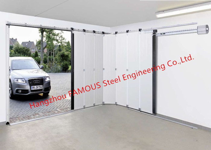 Puertas de garaje industriales personalizadas con operador remoto Respuesta rápida Puertas corredizas laterales para carport