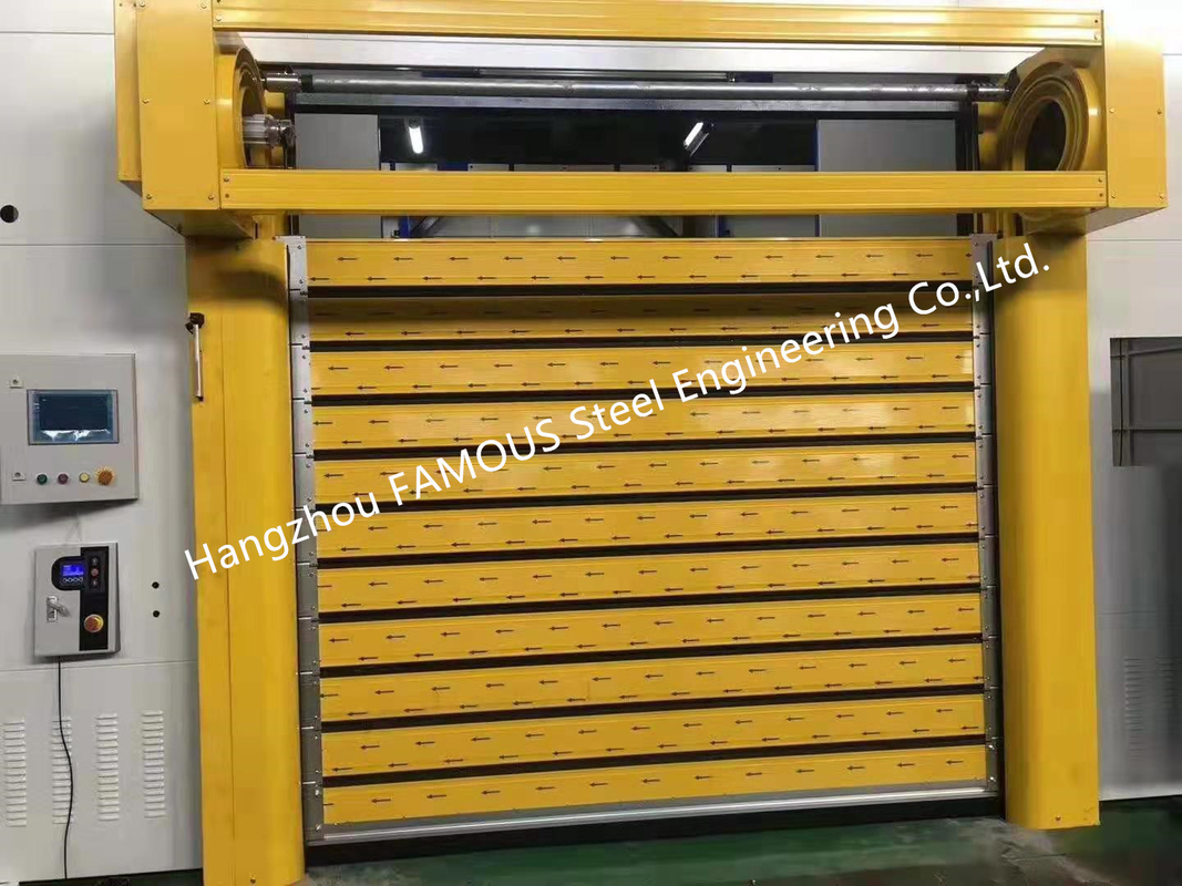 Profiles de extrusión de aluminio Puerta de rodillos con capacidad de fuego Puerta de elevación con aberturas eléctricas