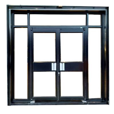 Centros comerciales Vitrina comercial de vidrio aislado templado Puerta corredera de lavado